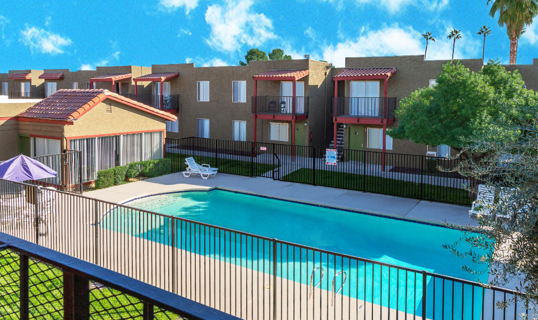This image displays swimming pool photo of Terra Villa Apartments